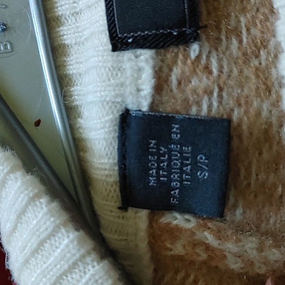 Saks Fifth Avenue Fair Isle Cashmere Sweater Sz.S - Picture 10 of 12